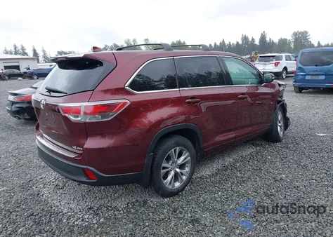 2015 Toyota Highlander Le/Le Plus from USA, damaged, VIN 5TDBKRFH8FS087947